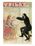 Trilby Hypnotised by Svengali Illustration from "Trilby" 1894